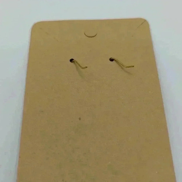 Vintage Chico's Beaded Gold Disc & Crystal Drop Earrings - Picture 4 of 6